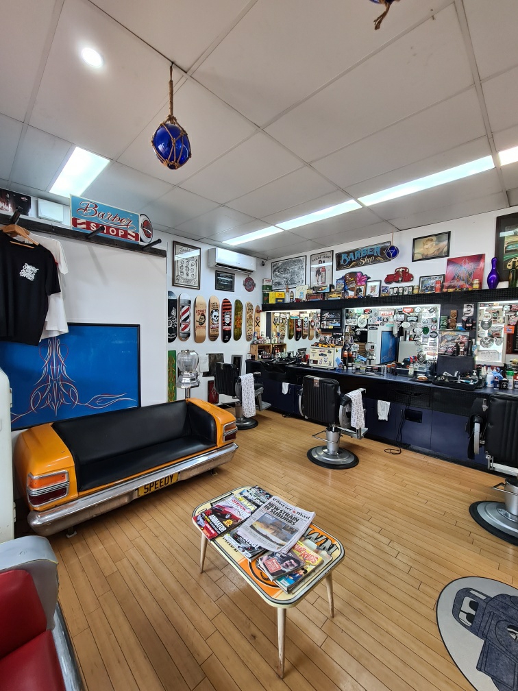 Tim's Classic Cuts barber shop interior