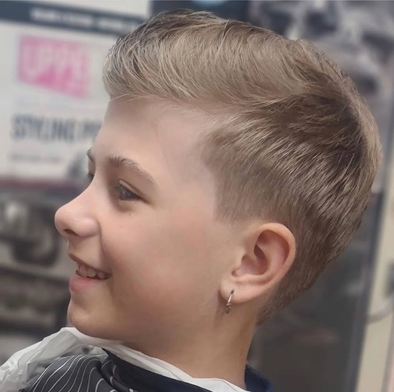 Boys classic cut with tapered fade at Tim's Classic Cuts