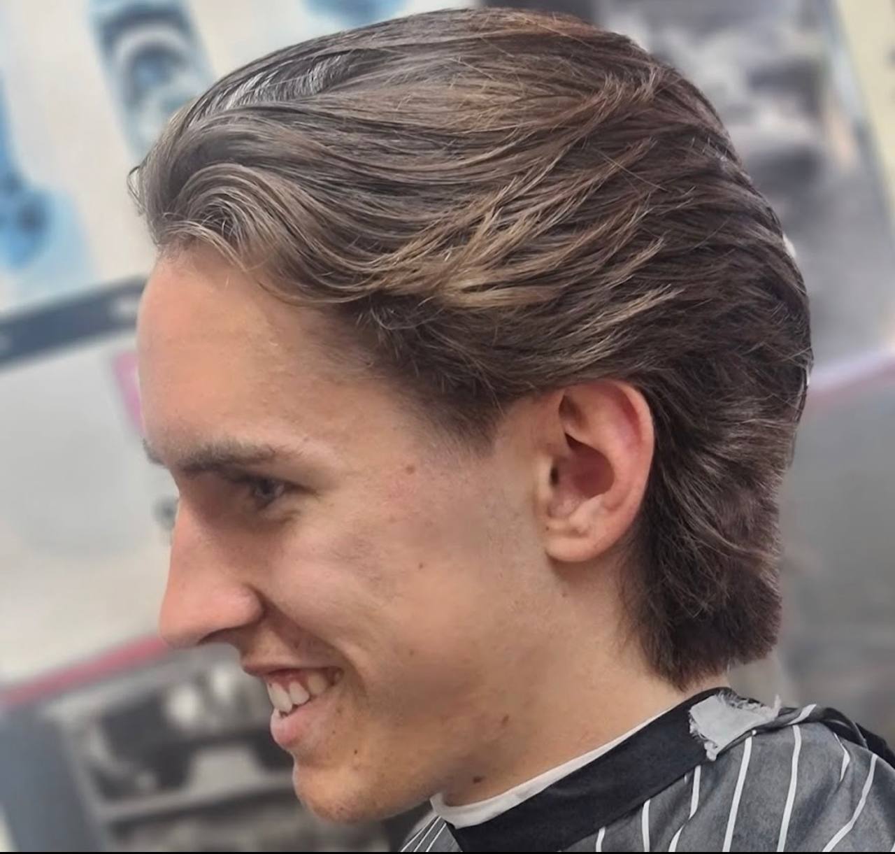 Classic haircut with ombre highlights at Tim's Classic Cuts